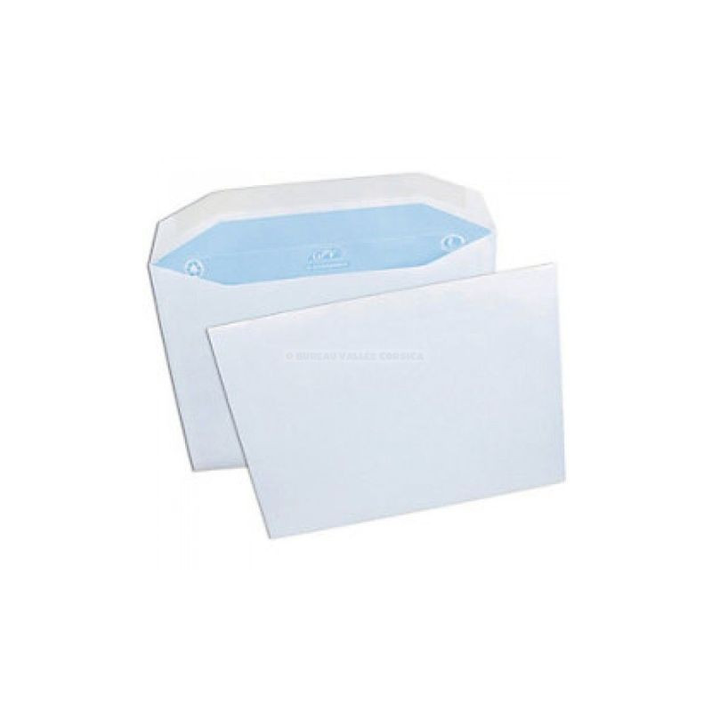 Enveloppes Blanches Visite 90x140mm Auto-adhésives P50