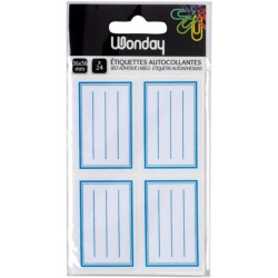 Wonday Étiquettes Écolier 24 Pochettes 550102