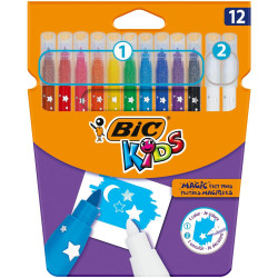 Bic Kids Feutres Magic 12 Couleurs Pointe Moyenne 920296