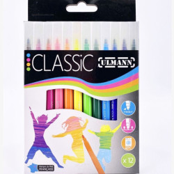 Ulmann Feutres Lavables Étui 12 Couleurs 610240