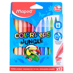 Maped Feutres Color'Peps Etui 12 Jungle 845420