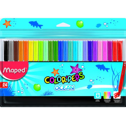 Maped Feutres Colorés Étui 24 Océan 845722