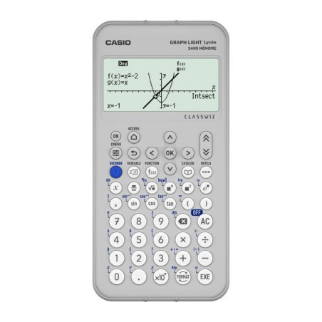 Casio Calculatrice Graphique Graph Light Blanche CAGRAPHLIGHTWET