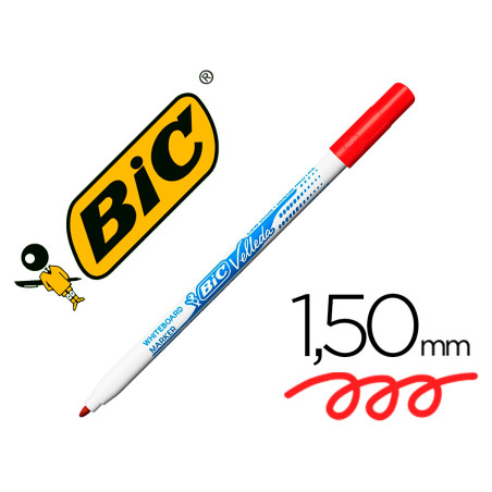 Bic Feutre Velleda Fin Rouge Boîte de 24 841840