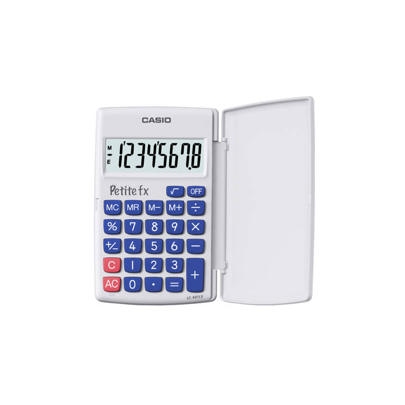 Casio Calculatrice LC-401LV Petite FX Blanc