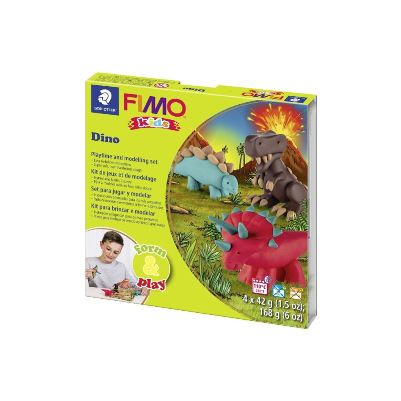 Fimo Kids Set Dinosaure 8034-07-LZ