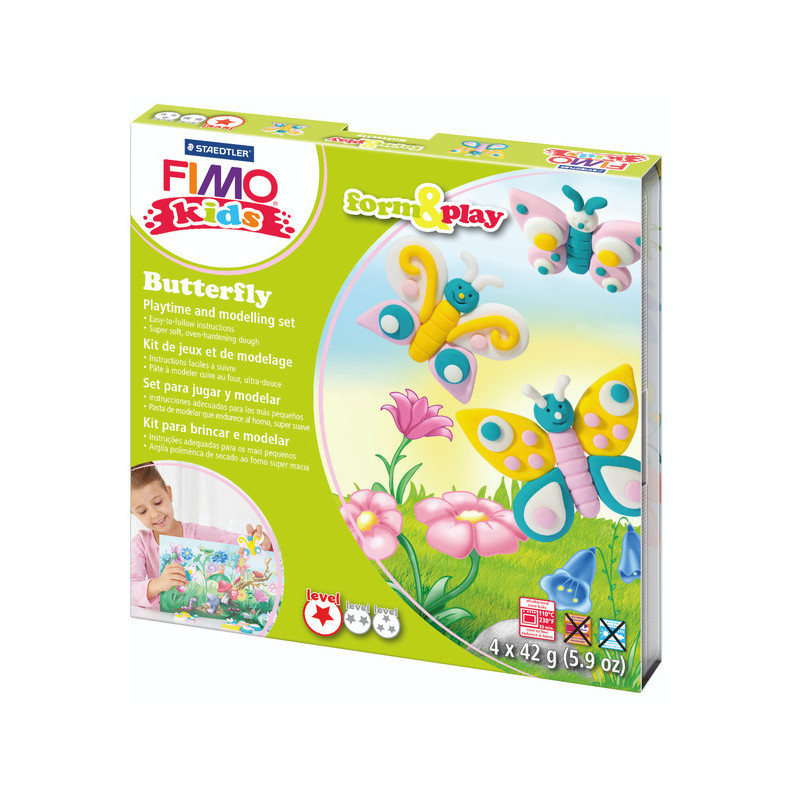 Fimo Set Kids Papillon 8034-10-LZ02