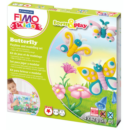 Fimo Set Kids Papillon 8034-10-LZ02