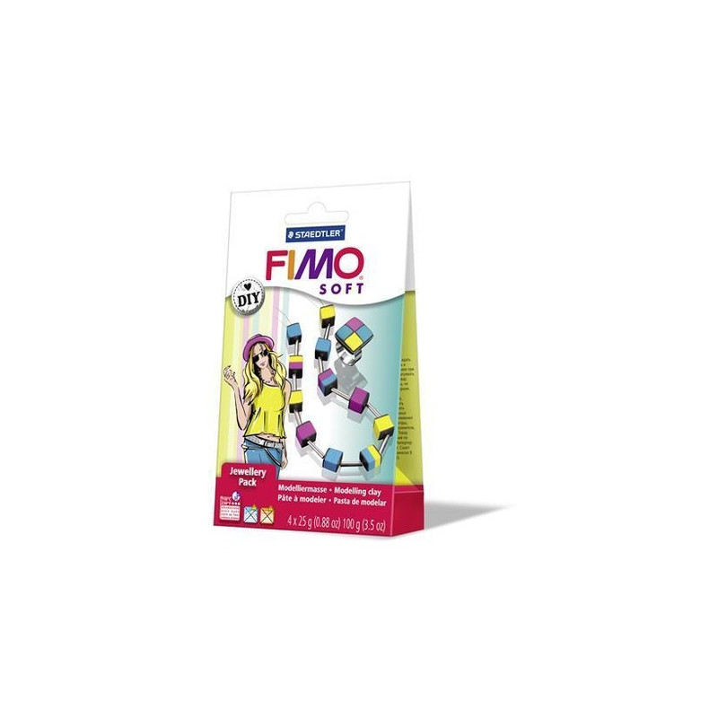 Fimo Set Bijoux Cube Couleur 8025-06