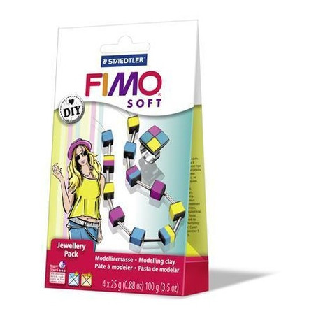 Fimo Set Bijoux Cube Couleur 8025-06