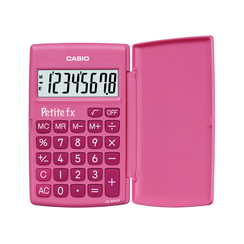 Casio Calculatrice Petite FX Rose LC401LV