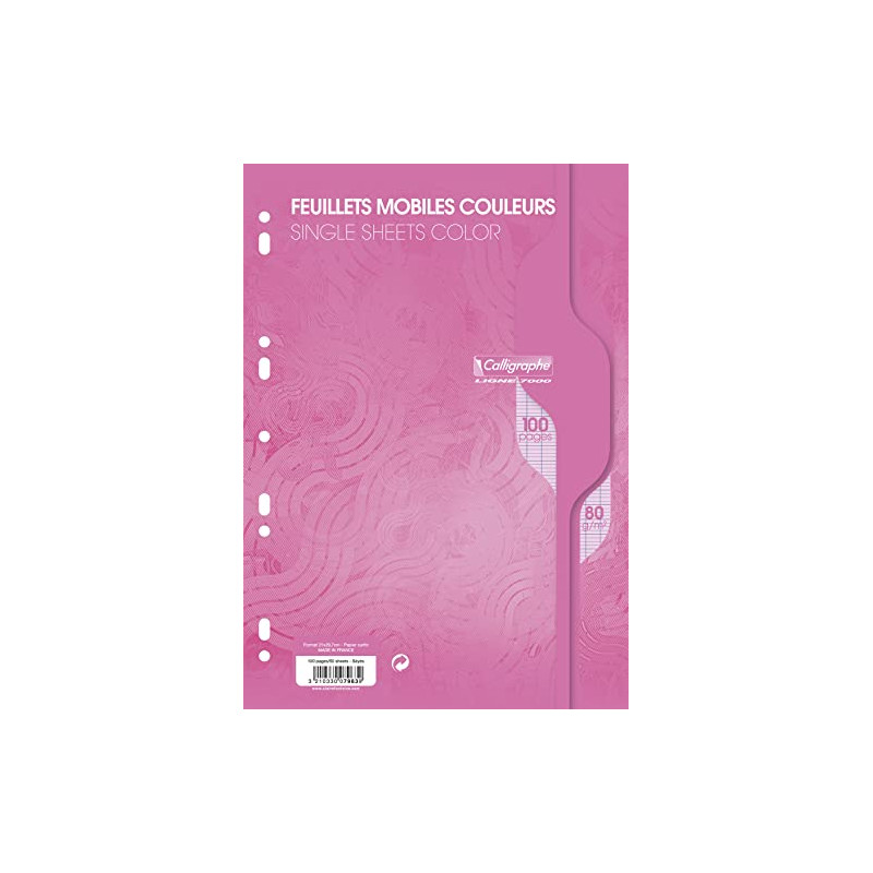 Calligraphe Papier A4 100 Feuilles Rose 7963