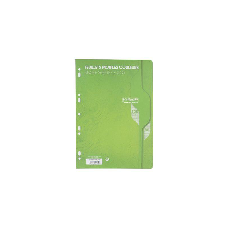 Clairefontaine Feuille Mobile A4 Seyes Vert 80g 7965