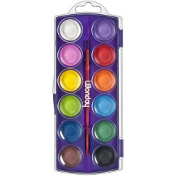 Wonday Gouache 12 couleurs + Pinceau 450092