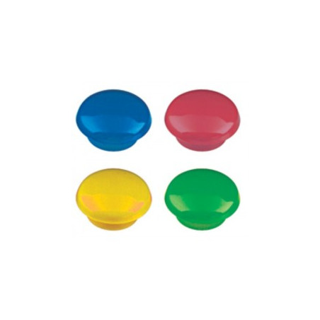 Lot de 10 Aimants 15mm Couleurs Assorties 150092