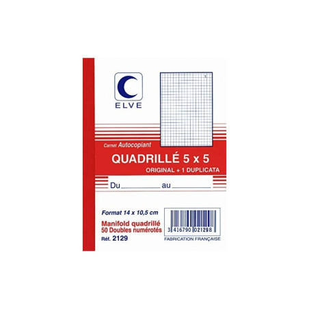 Elve Manifold Quadrillé 105x140 50/2 LV2129