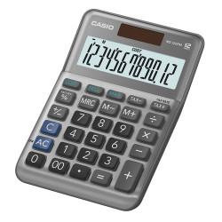 Casio Calculatrice MS-120FM Gris 12 Chiffres