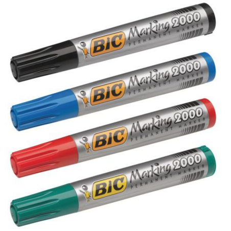 Bic Marker Permanent Noir Bte-12 200009