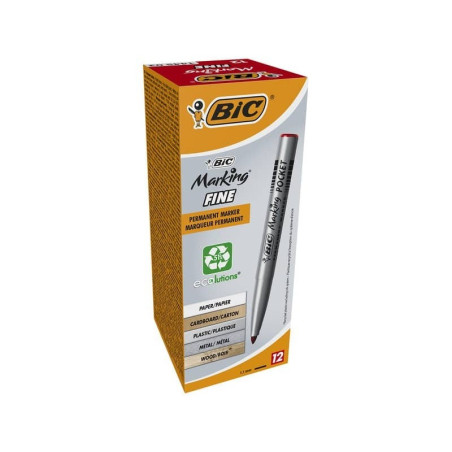 BIC Marqueur Permanent Rouge 144503