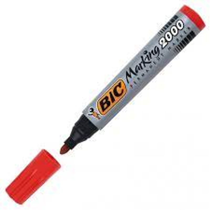 BIC Marker Permanent Rouge BTE-12 200003
