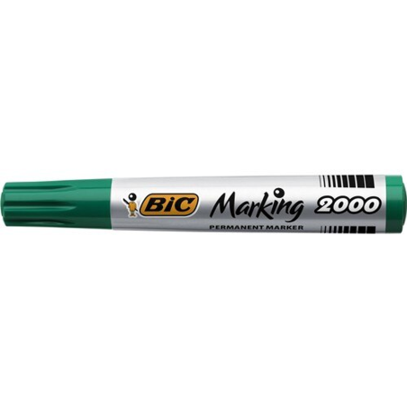 Bic Marqueur Permanent Vert Boîte de 12 200002