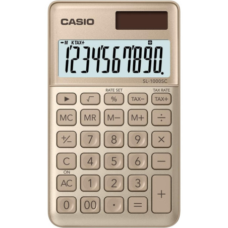 Casio Calculatrice SL-1000SC Or CASL1000SCGDWEP