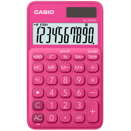 Casio Calculatrice SL310UC Rouge CASL310UCRDWEC