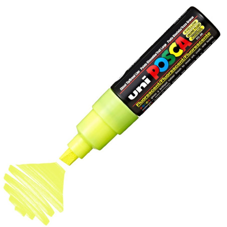 Posca Marqueur Large 8mm Jaune Fluo PC8K_JFLUO
