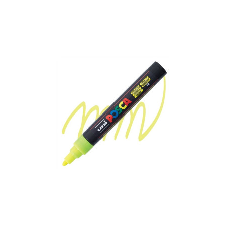 Posca Marker Pointe Moyenne 1.8/2.5mm Jaune Fluo PC5M_JFLUO