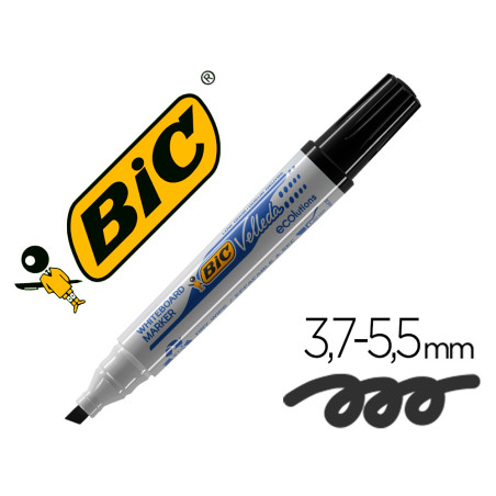 Bic Marker Velleda Noir Boîte de 12 904946