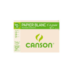 Canson Pochette dessin A4 180g 12 feuilles 27-107