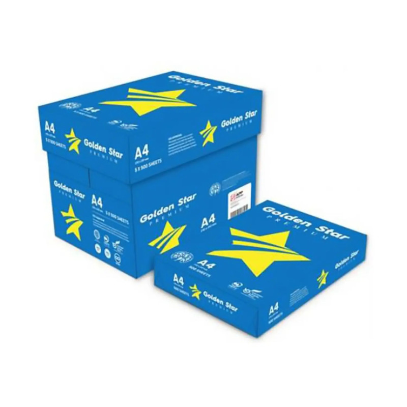 Golden Star Papier A4 500 Feuilles 80g/m² GOLDEN_STAR_A4