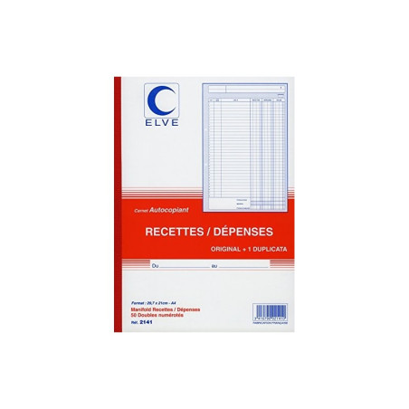 Elve Recettes Dépenses 210x297 50/2 LV2141