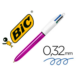 BIC Stylo 4 Couleurs Shine Violet 982876