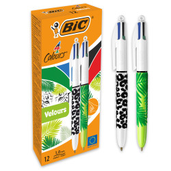 Bic Stylo 4 Couleurs Velours Rétractable 967277