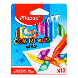 Maped Crayons de cire 12 couleurs Y861011