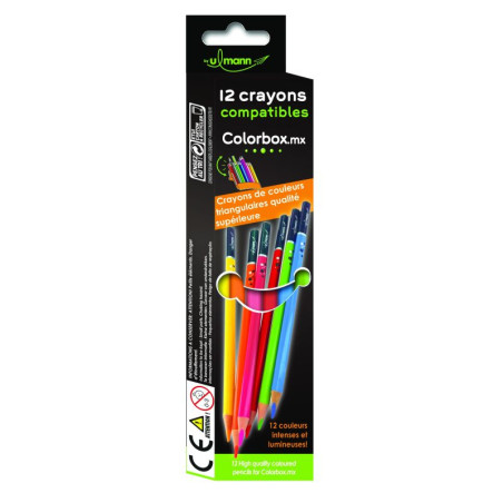 Ulmann Crayons de Couleur Triangulaires 18cm S521051
