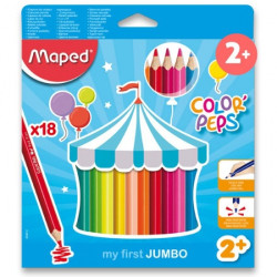 Maped Crayons de Couleur FSC 18 Pièces S834012