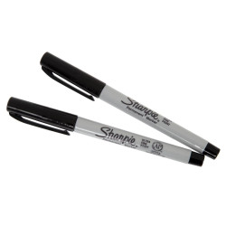 Sharpie Marqueurs Ultra Fins Noirs Pack de 2 YS0811200