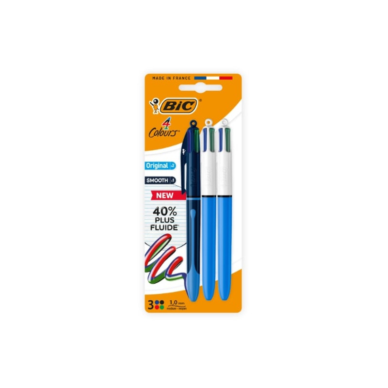 BIC Stylo 4 Couleurs Original & Smooth S528682