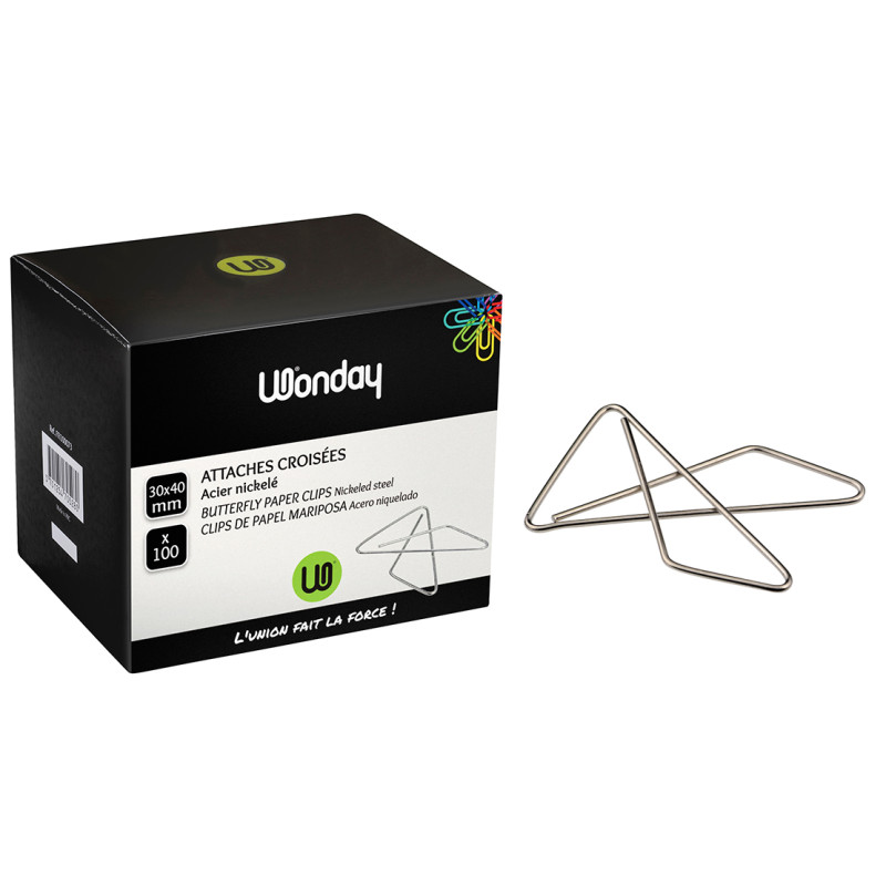 Wonday Attache Géante 47x53mm Boîte 100
