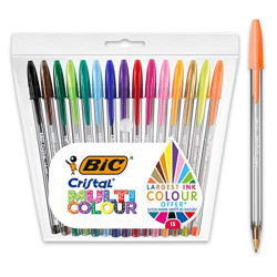 BIC Stylo-Bille Cristal Multicolore Pack 15 S964899