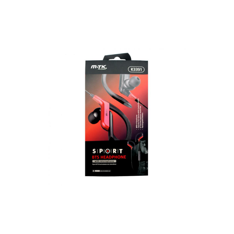 Core Casque avec Micro K3391 Rouge ITEKH01020173