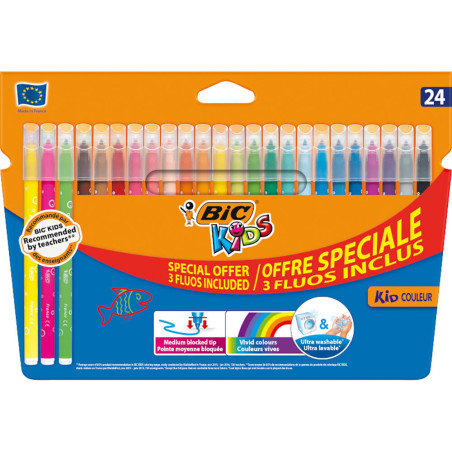 Bic Kids Feutres Couleur 24 Couleurs S921360