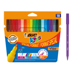 BIC Kids Feutres de Coloriage 18 Couleurs S9117381