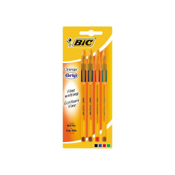 Bic Stylo-bille Orange Grip x4 S820545