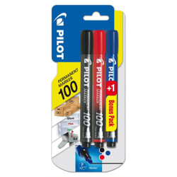 Pilot Marker Noir/Rouge/Bleu S050175