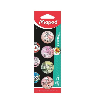 Maped Aimants Diamètre 30mm Tatoo Teen S530010