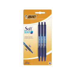 Bic Stylo Soft Feel Clic Grip Bleu S837396