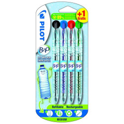 Pilot Stylos B2P Assortis Pack de 3+1 S063342